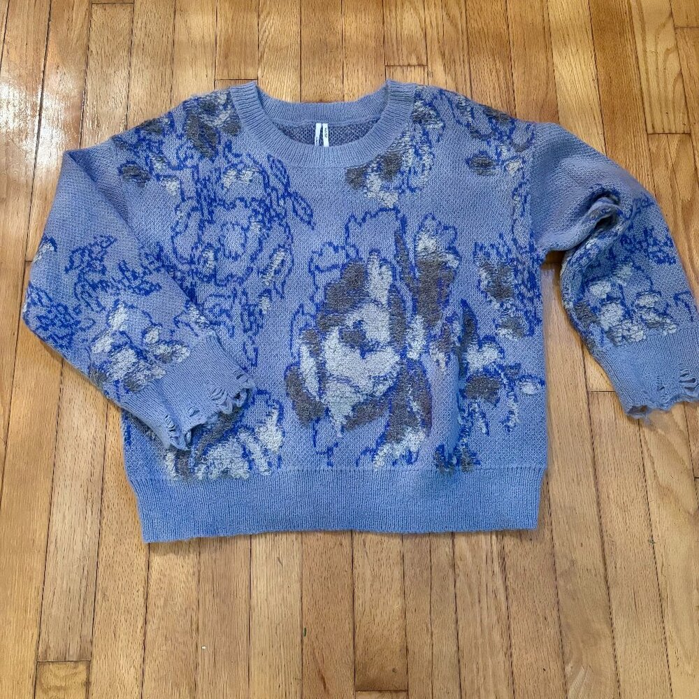 Anthropologie Abstract Textured Sweater